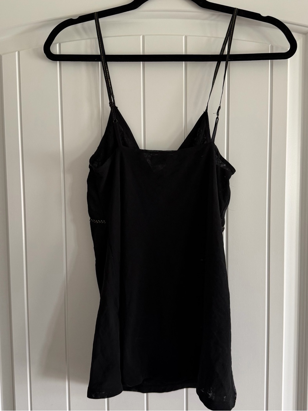 The Limited Black Embellished Tie Front Cami Tank Top XS - Picture 2 of 10